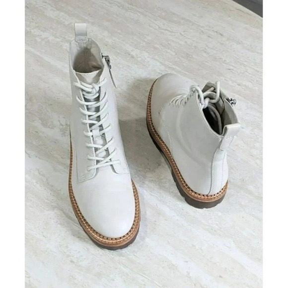 Vince Cabria Lug Womens Water Repellent Combat Boot Opaline Size 6.5 M MSRP $395 - Picture 5 of 8